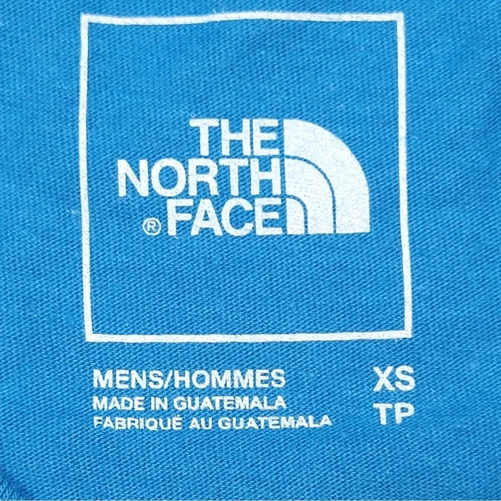 The North Face Shirt Mens X-Small Hero Blue Evo Box Never Stop Exploring Tee NWT